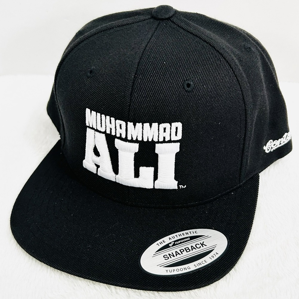 Muhammad Ali Contenders Wordmark Hat Cap Snapback‎ Adjustable Black Sports